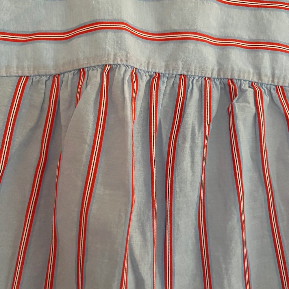 Madewell Striped Button Down Short Sleeve Shirt - XS - Picture 5 of 9